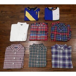 Polo Ralph Lauren Kids Boys Shirts Big Pony Medium (10-12) Lot of 8